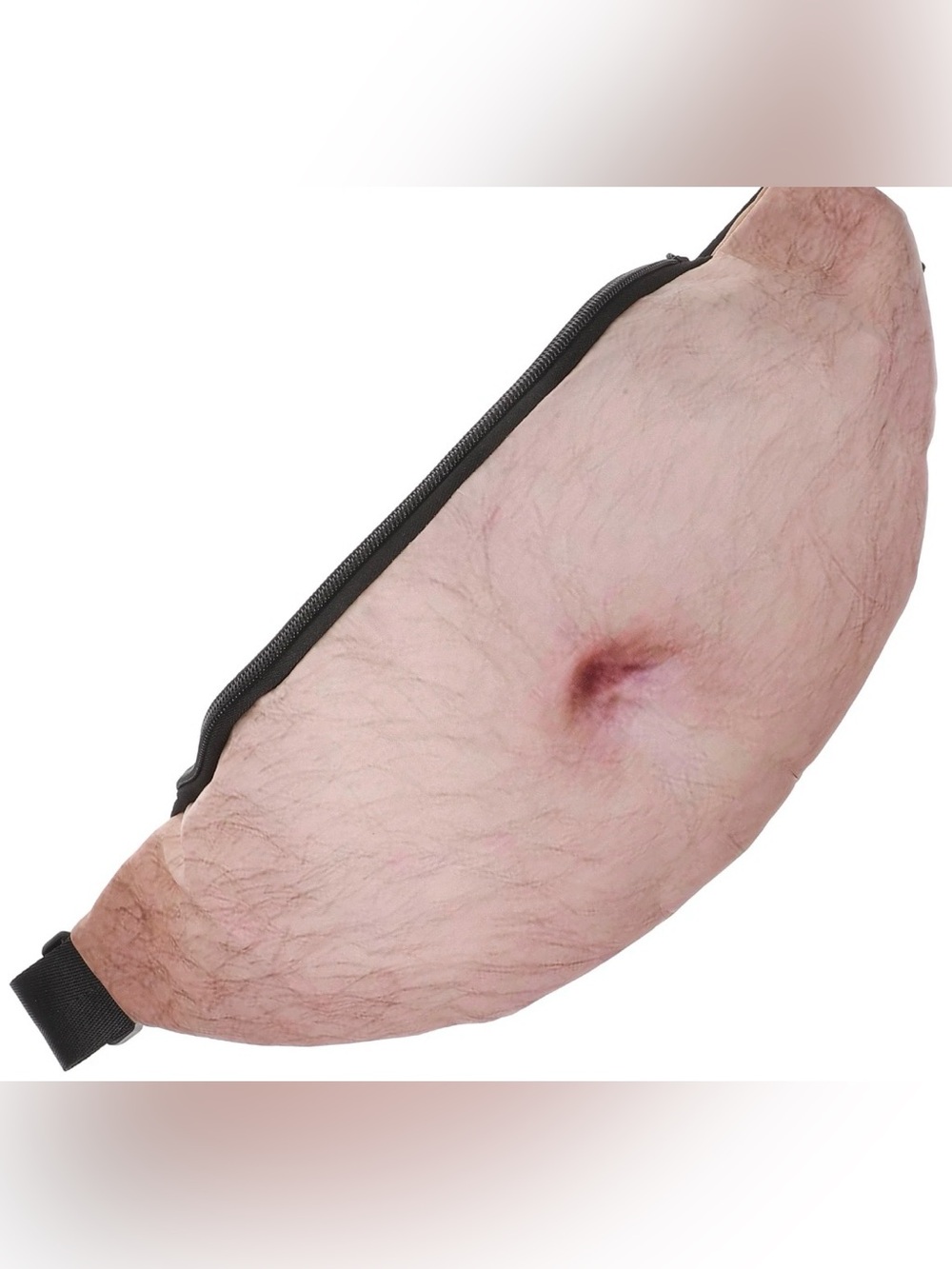 โDad Bod Bagโ Fanny Pack Hairy Belly Flesh Print. Adj. Belt W/Gift Box. NWOT